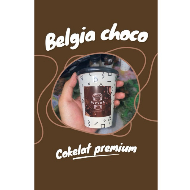 

[PREMIUM] Coklat bubuk asli Belgia Choco 8oz NIVYRA Coffee - Cokelat Premium Paper Cup, Rasa Rich & Creamy