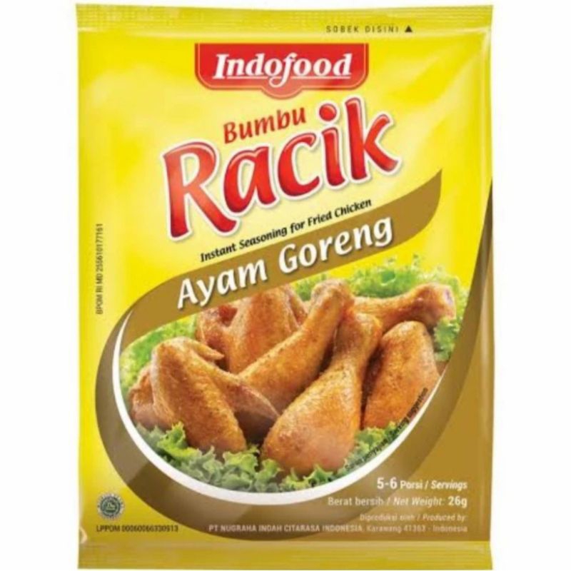 

Indofood Bumbu Racik Ayam Goreng 26 Gram