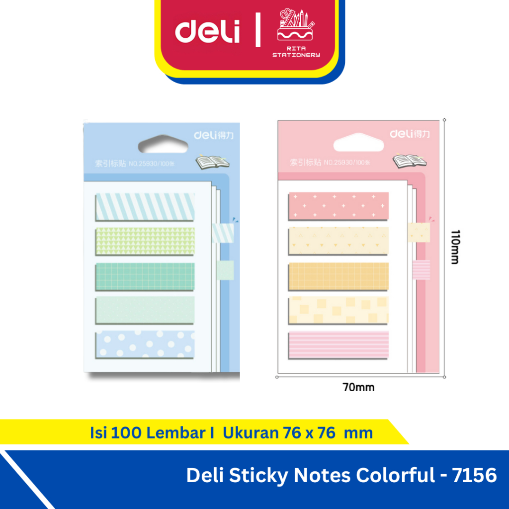 

Deli Index Tab / Penanda / Pembatas Halaman Lucu 100 Lembar 25930 - Pattern