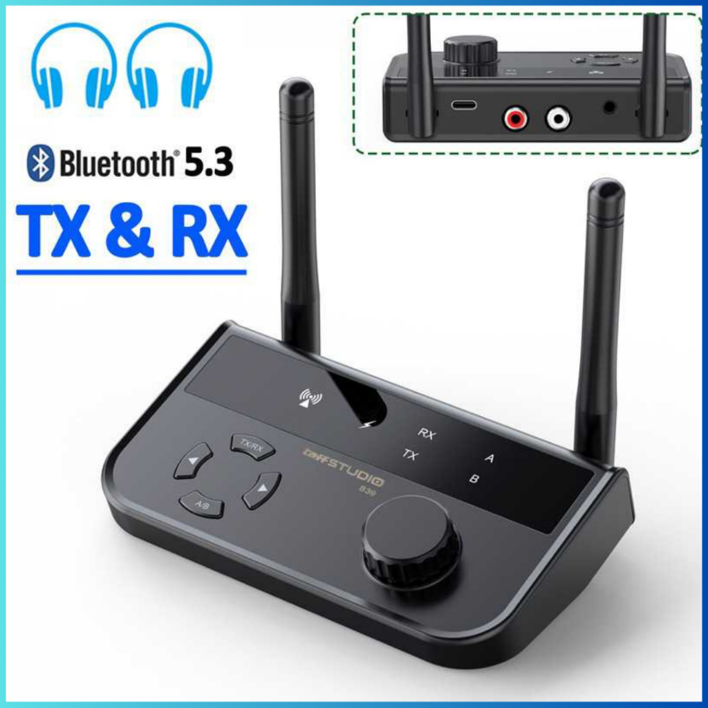 COD TaffSTUDIO Adaptor Audio Receiver Transmitter Wireles 10 M Bluetooth Nirkabel Jarak Jauh mobil