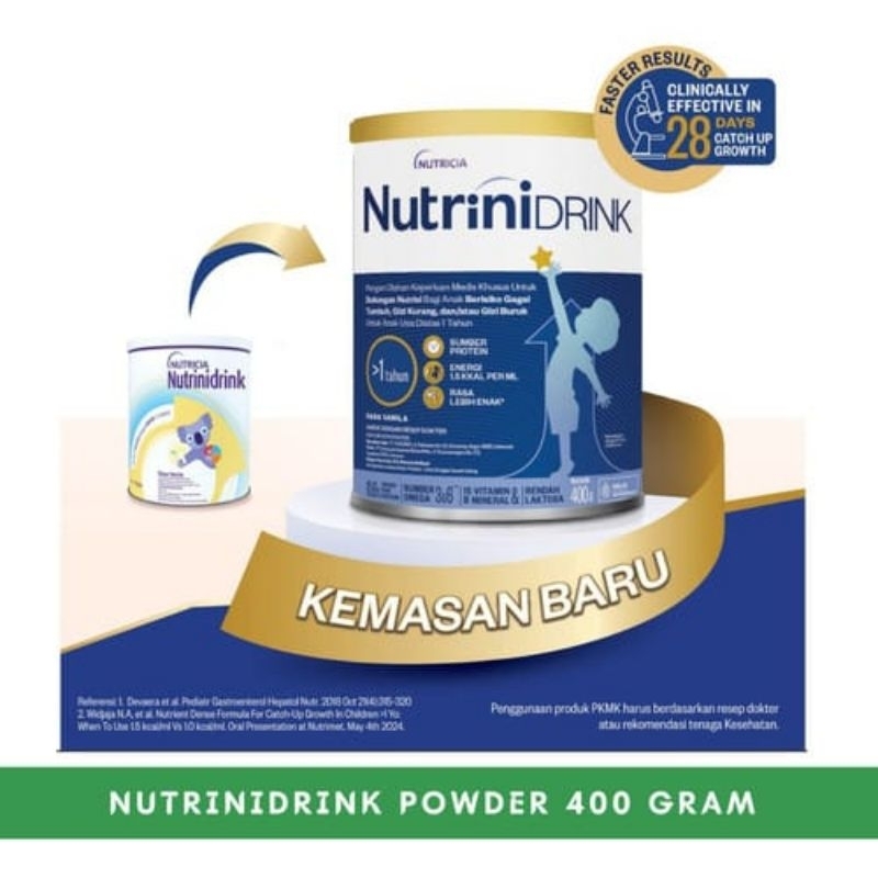 NUTRINIDRINK POWDER VANILLA 400 GRAM