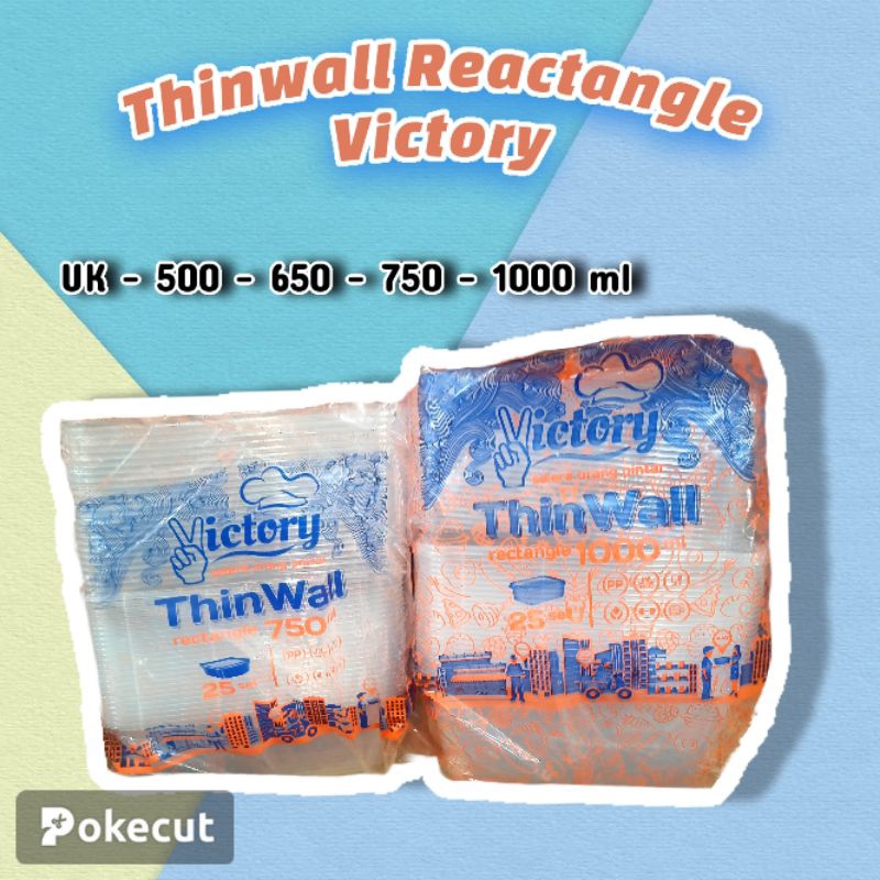 Thinwall Rectangle - Thinwall plastik - Tempat makanan plastik