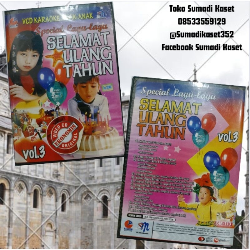 VCD spesial lagu selamat ulang tahun vol 3 produksi silogan music
