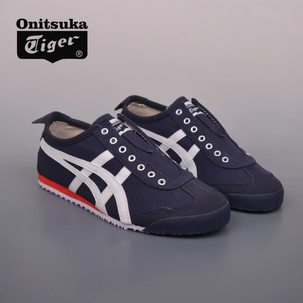 Onitsuka Tiger MEXICO 66 Lifestyle Bahan kulit Unisex Pria dan Wanita