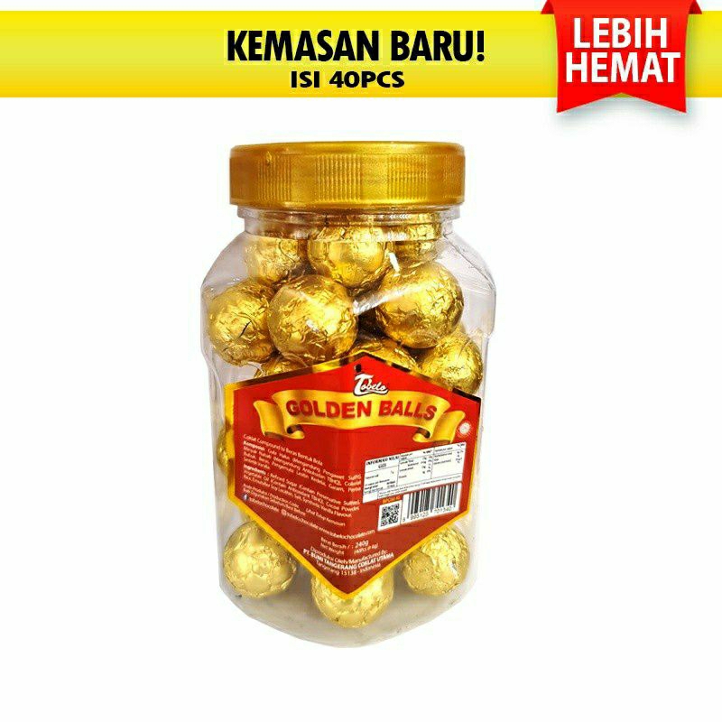 

tobelo golden coklat ball isi 40pcs