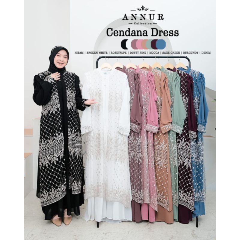 CENDANA SET OUTER ORY AN NUR COLLECTION/GAMIS SET OUTER MEWAH/GAMIS CERUTTY MIX BRUKAT MEWAH/GAMIS K