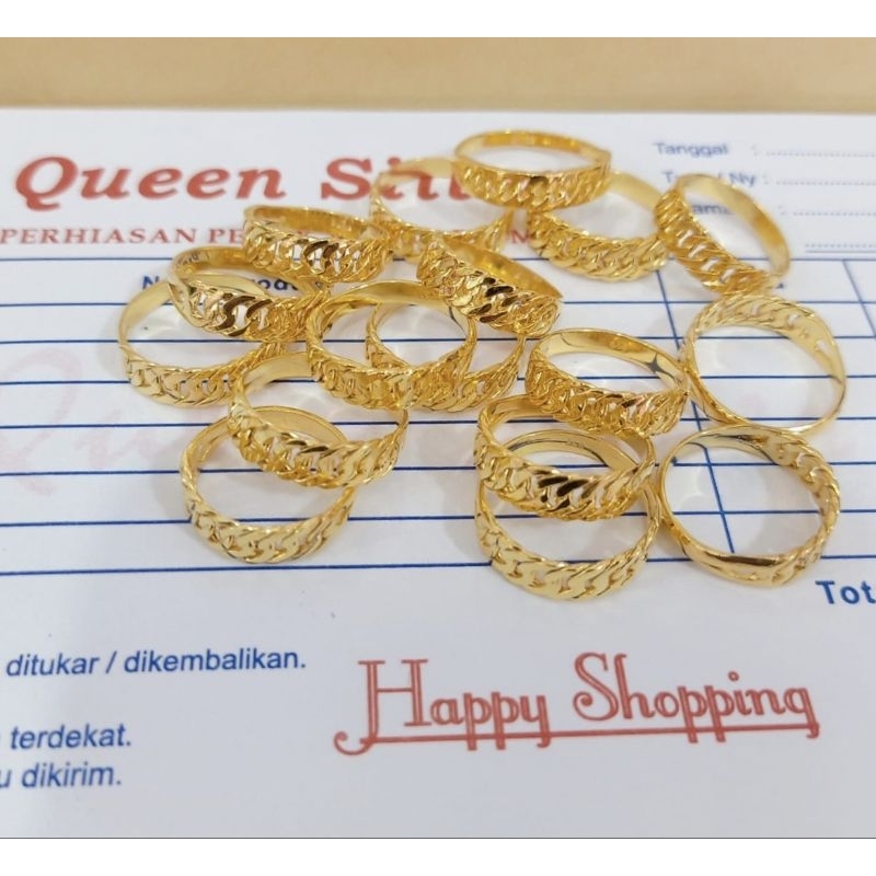 CINCIN RANTAI PERAK 925 LAPIS MAS