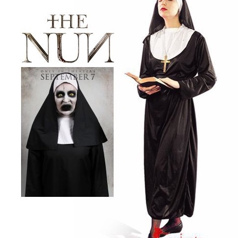Ekstra valak the nun biarawati cosplay costume kostum halloween hantu