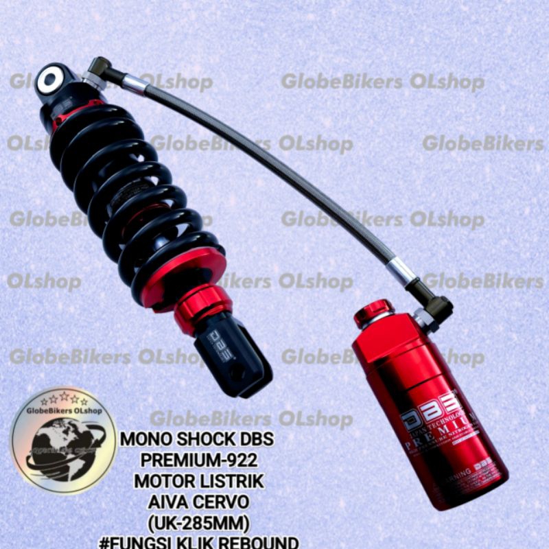 Motor listrik ALVA CERVO mono Shock DBS PREMIUM-922 UK-285MM Skok tabung pisah shockbreaker harga gr