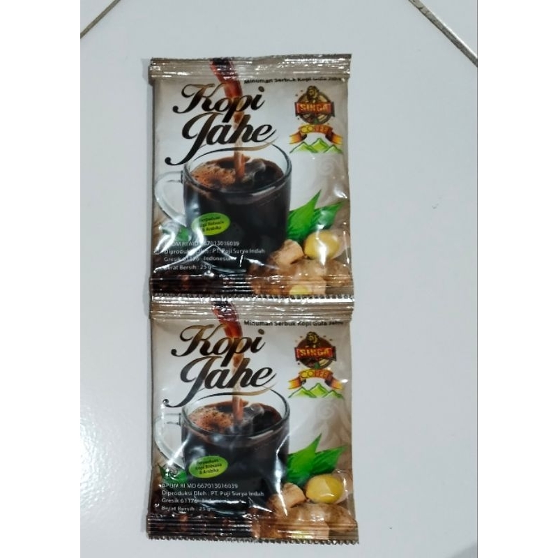 

Kopi Jahe Singa renceng/sachet 2 x 25 g