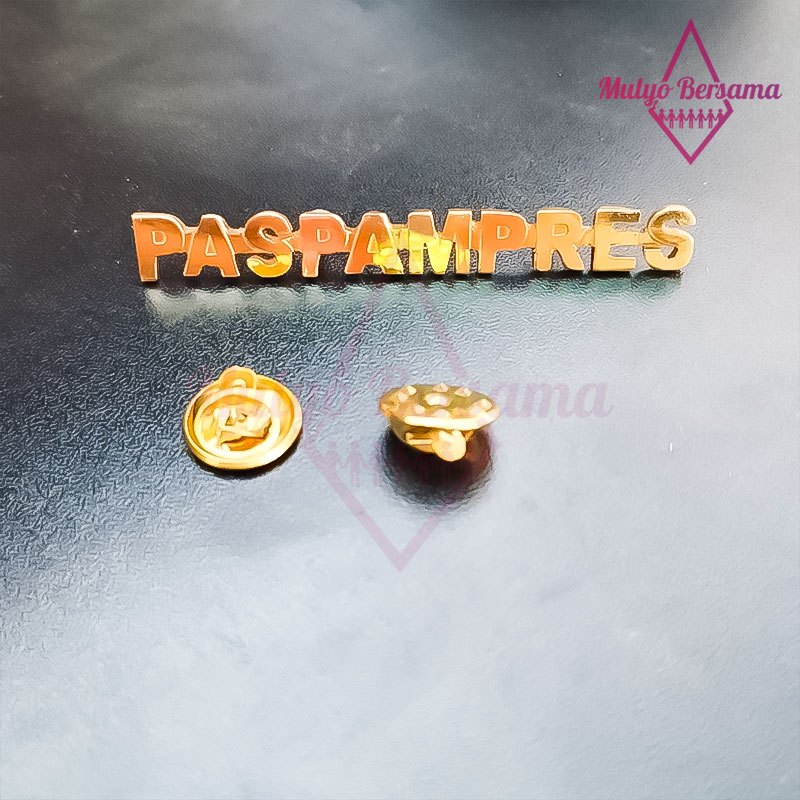 Pin Bros Logo Paspampres Warna Gold Lencana Pin Paspampres - Mulyo Bersama