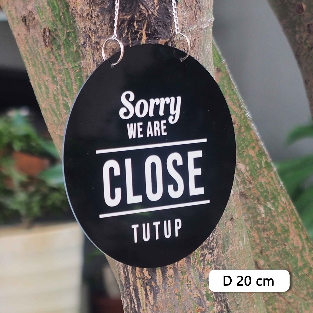 

SIGN ACRYLIC OPEN CLOSE/ SIGN ACRYLIC BUKA TUTUP / AKRILIK OPEN SIGN BULAT