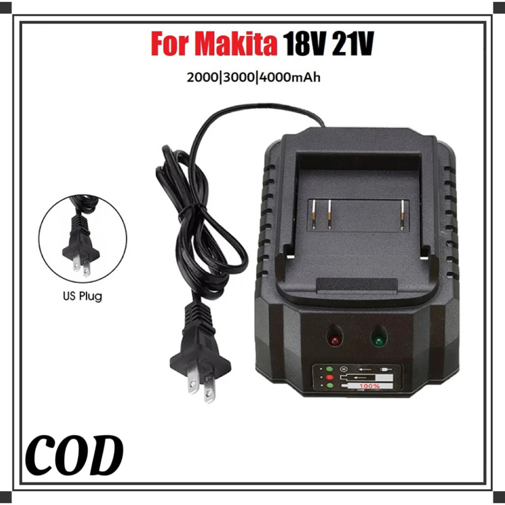 21v-24v Charger Makita Lithium Bor Fast Charger Adaptor Charger Bor Baterai Makita Casan Cas Baterai
