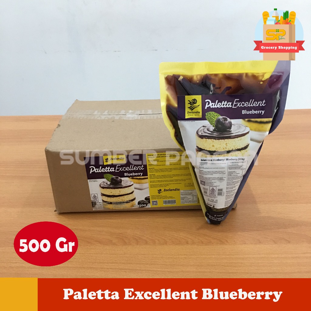 

Zeelandia - Paletta Excellent Blueberry dan strawberry 500 gr / Selai Blueberry dan strawberry 500gr / Filling Blueberry dan strawberry 500Gr