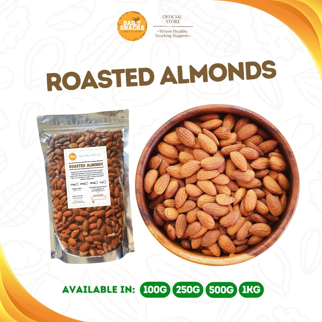 

Daily Snacks Roasted Almonds Kacang Almond Panggang
