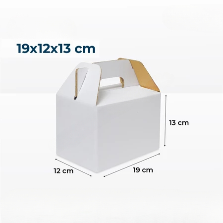 

( 10 pcs ) Box Parcel Jinjing Dus Kotak Putih Polos Packaging Hampers Kuker Kardus Ukuran 19x12x13cm