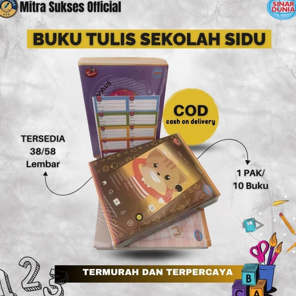 

KODE RBK8O Buku Tulis Sidu 58 lembar 1pack 1 pcs