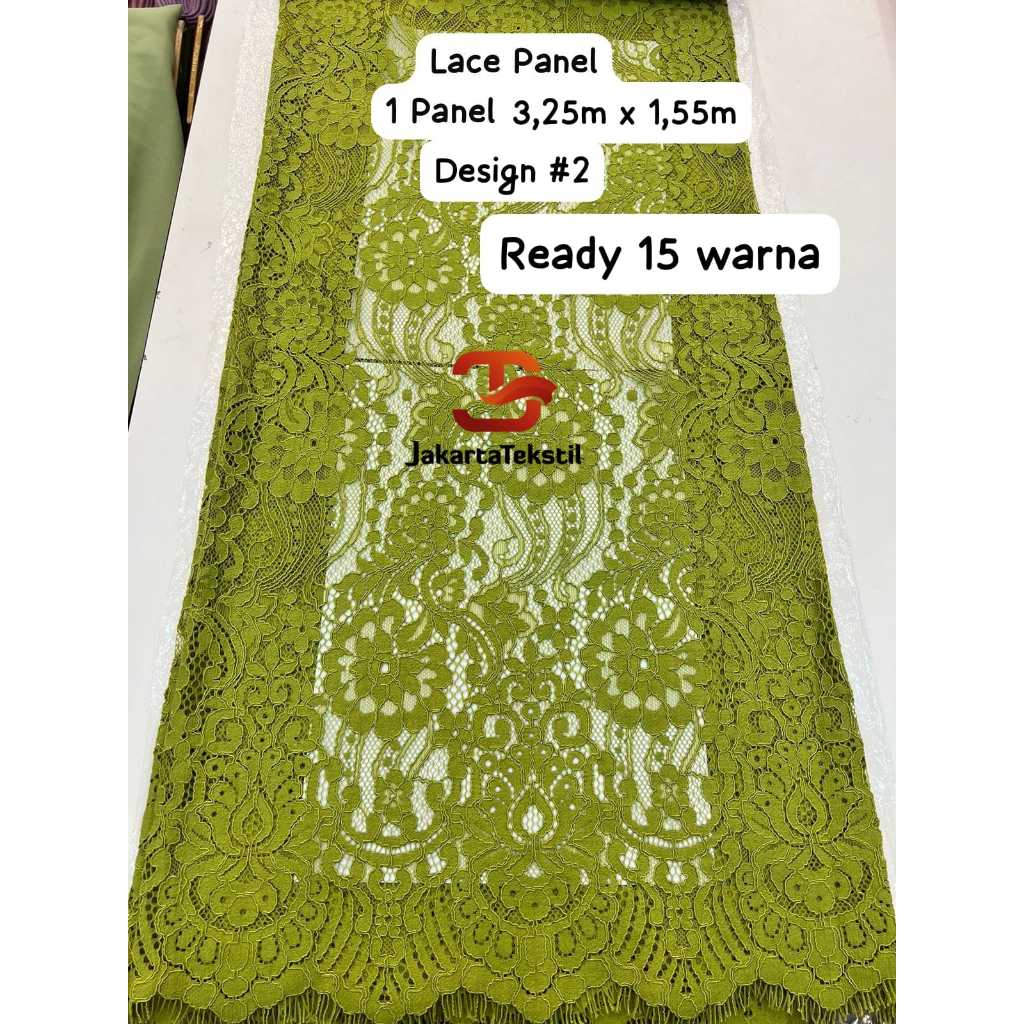 [ 258 ] Bakal kain kebaya brukat brokat katun swiss fatmawati corneli (3,25m x 1.50m)