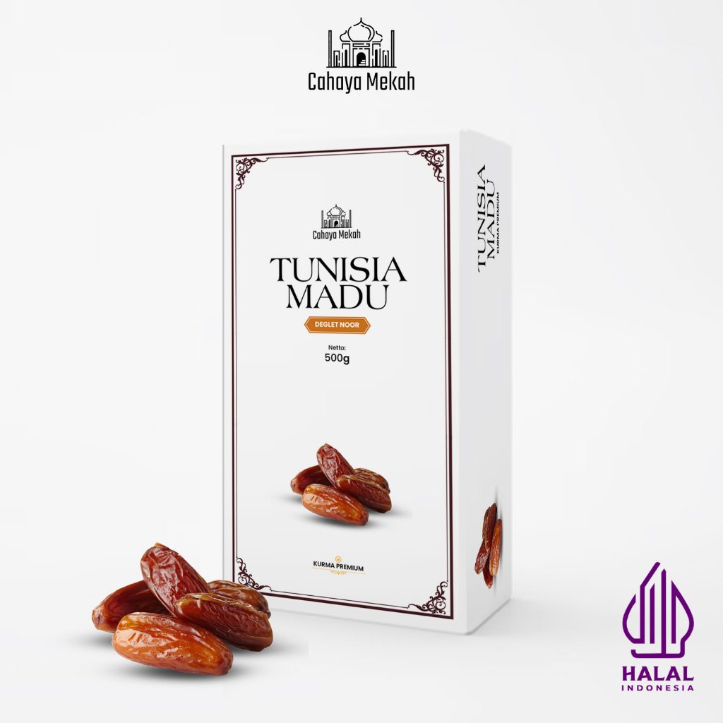 

Cahaya Mekah Kurma Tunisia Deglet Noor Ember 500 g Premium Original High