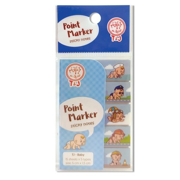 

POINT MARKER STICKY NOTES TJ - WILD / BREAD / BABY