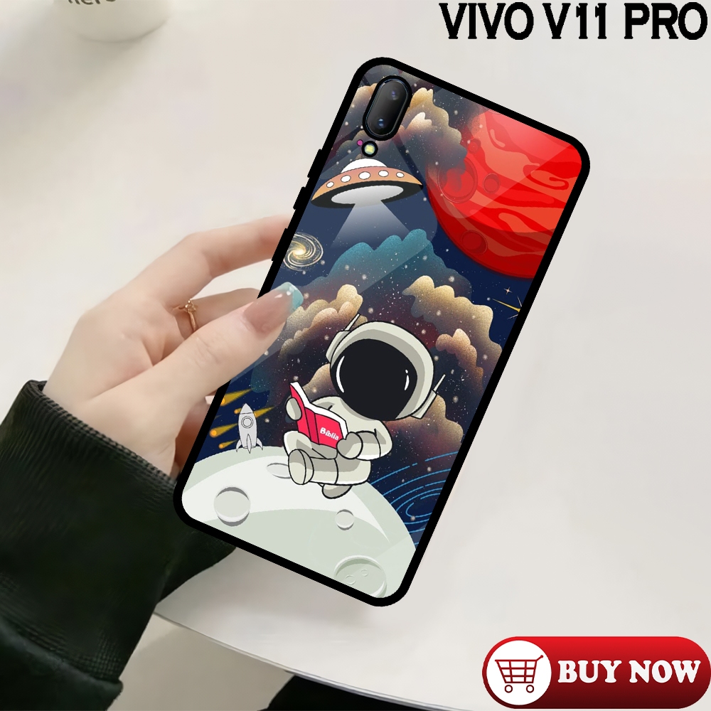 [HL33] Case Glossy CASE VIVO V11 PRO | Casing Kilau Pic HD Motif ASTRONAUT | Case Kekinian Murah Kua
