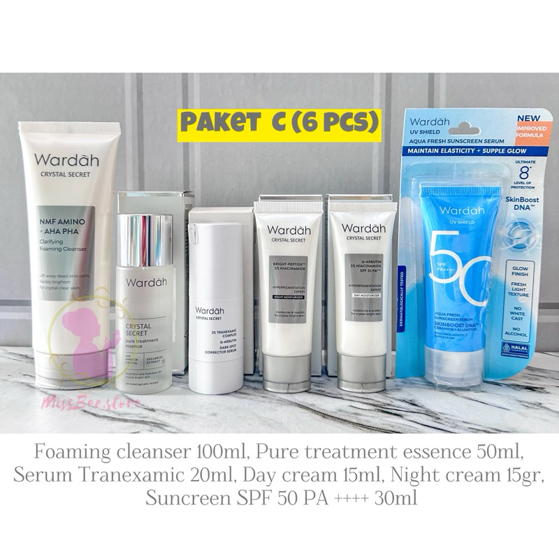 WARDAH CRYSTAL SECRET PACKAGE|Brightening|Dark spot