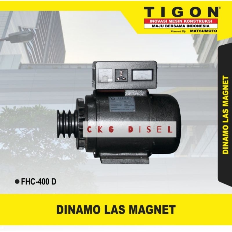 Dinamo Las Magnet AC DC TIGON FHC 400D Welder Generator FHC 400 D