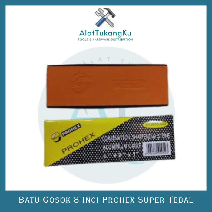 Prohex Batu Asah Batu Gosok Pisau 8" - 20 cm/Batu Gosok Asahan/Alat Pengasah Pisau