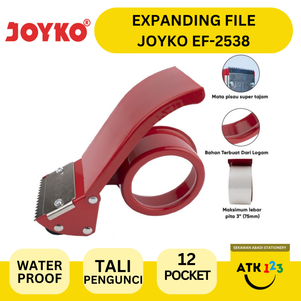 

Tape Dispenser Tape CutterPemotong Isolasi Lakban Joyko TD-2S Bahan Besi
