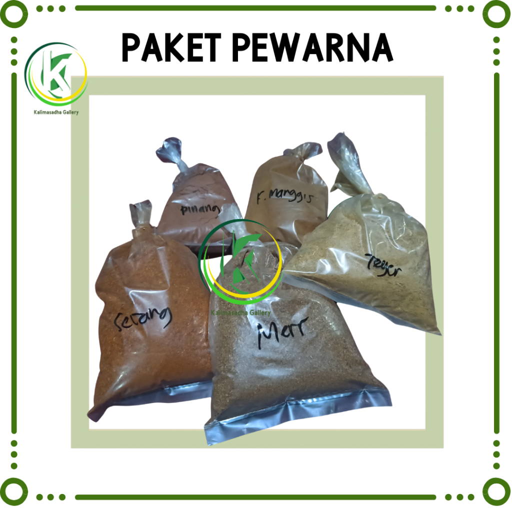 

PAKET HEMAT PEWARNA ALAM BUBUK ZWA ECOPRINT BATIK SHIBORI ISI 5