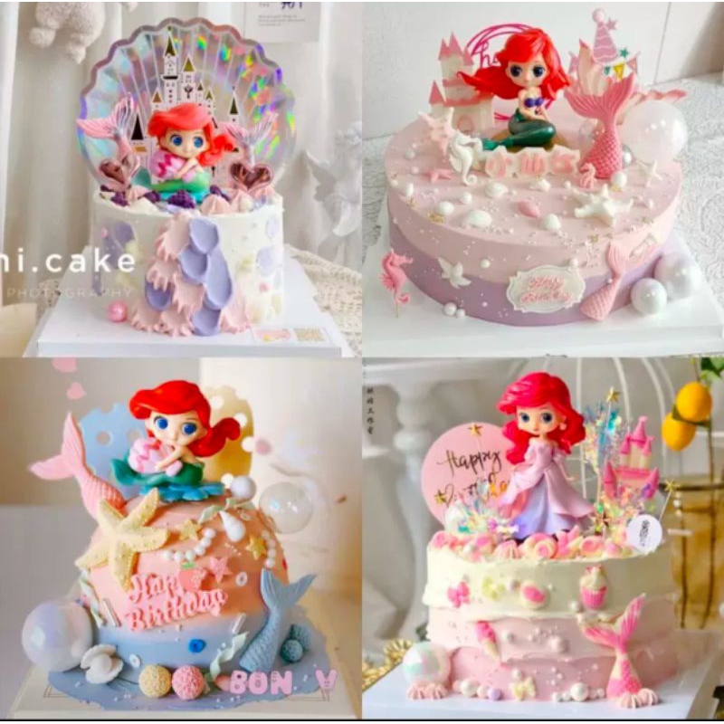 hiasan bawah laut 3D ikan karang mermaid clay ikan hiu kuda laut crab