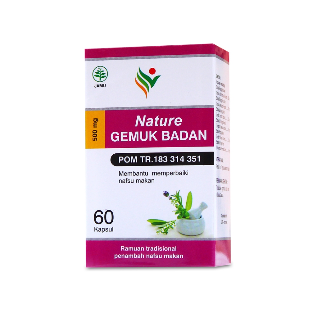 OBAT PENGGEMUK HERBAL NATURE GEMUK BADAN ORIGINAL Di Apotik Penambah Bb Herbal Alami Cepat Permanen
