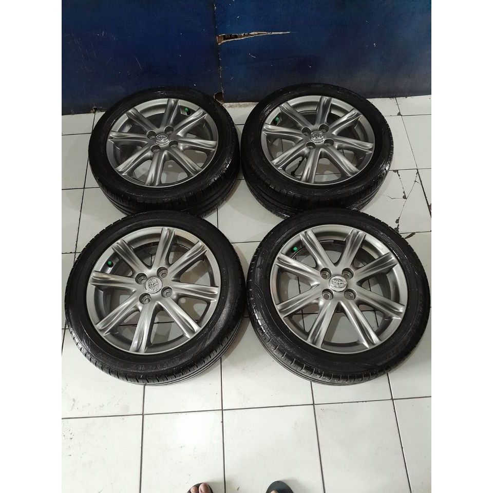 velg mobil second Oem Yaris R16 pcd 4x100 cocok untuk Jazz, Yaris, Vios, Etios