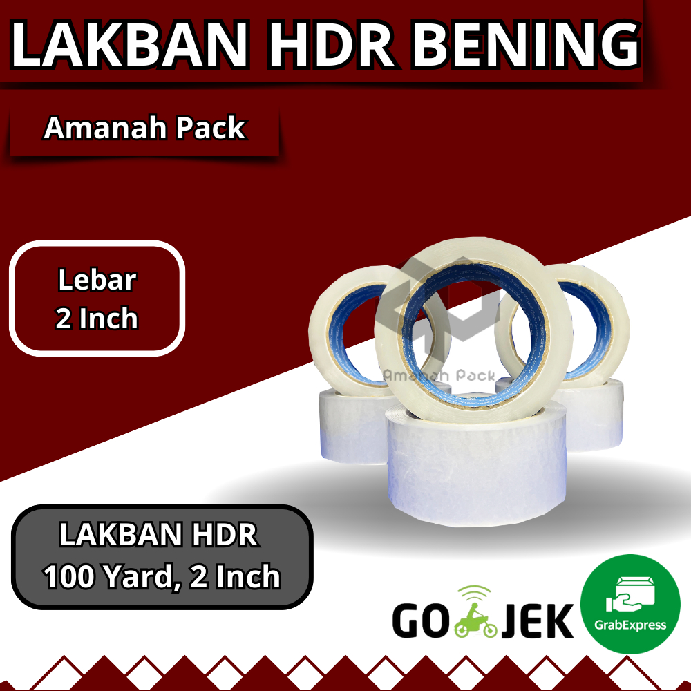 

LAKBAN HDR BENING, LAKBAN, Lebar 48mm, Panjang 100YARD