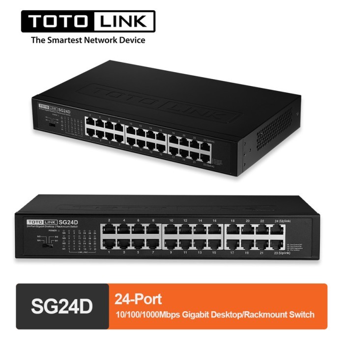 TOTOLINK SG24d - Switch 24 Port Gigabit Desktop Racmount