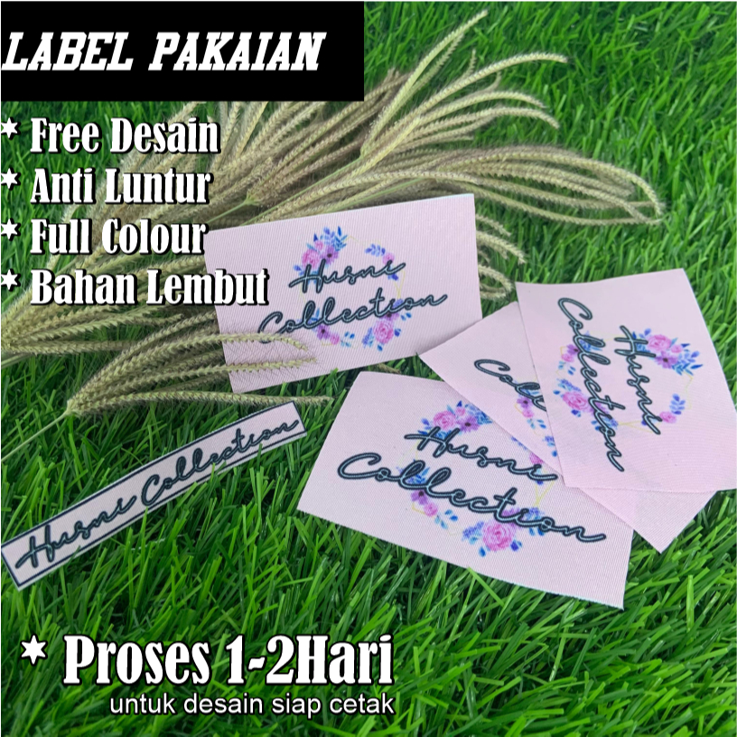 

( TERMURAH ) Label Baju | 5 CM X 4,5 CM