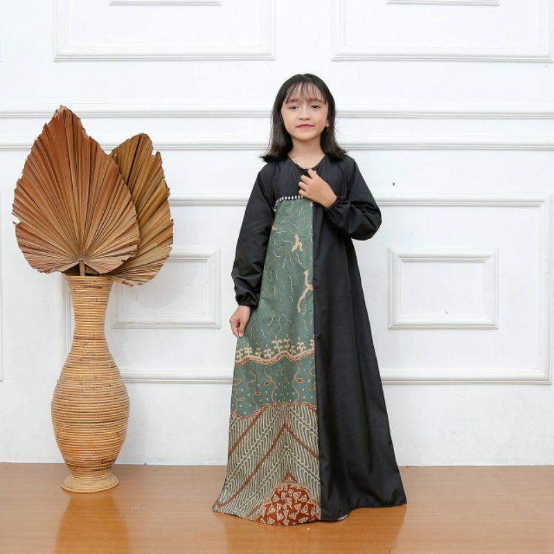 GAMIS BATIK ANAK KOMBINASI TERKINI
