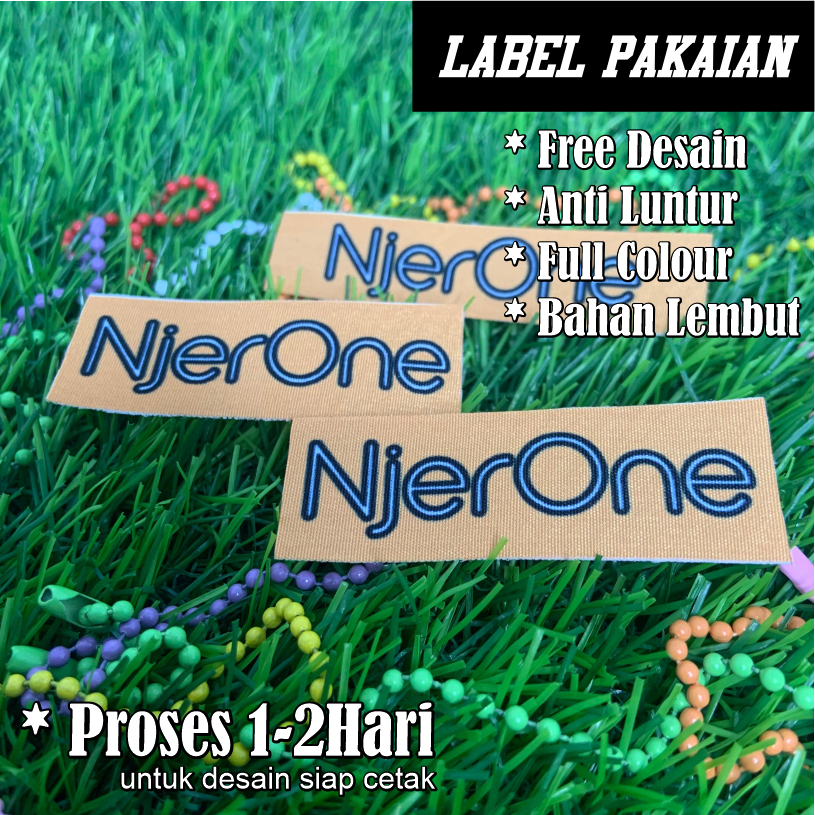 

( TERMURAH ) Label Baju | 5 CM X 3,5 CM