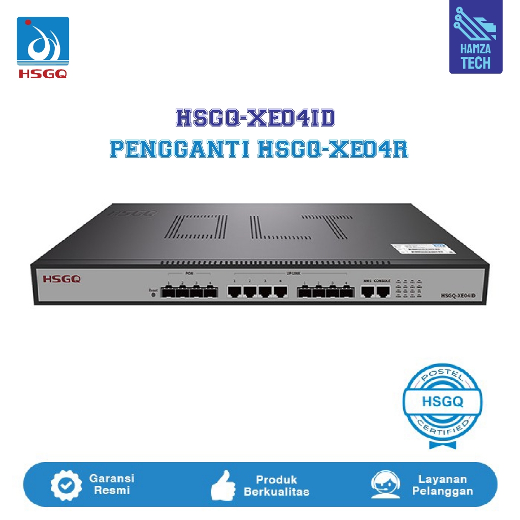 OLT HSGQ EPON XE04R XE04ID L3 4PON PX20+++ 4*10G SFP+ AC+DC 1U NON SFP  XE04ID