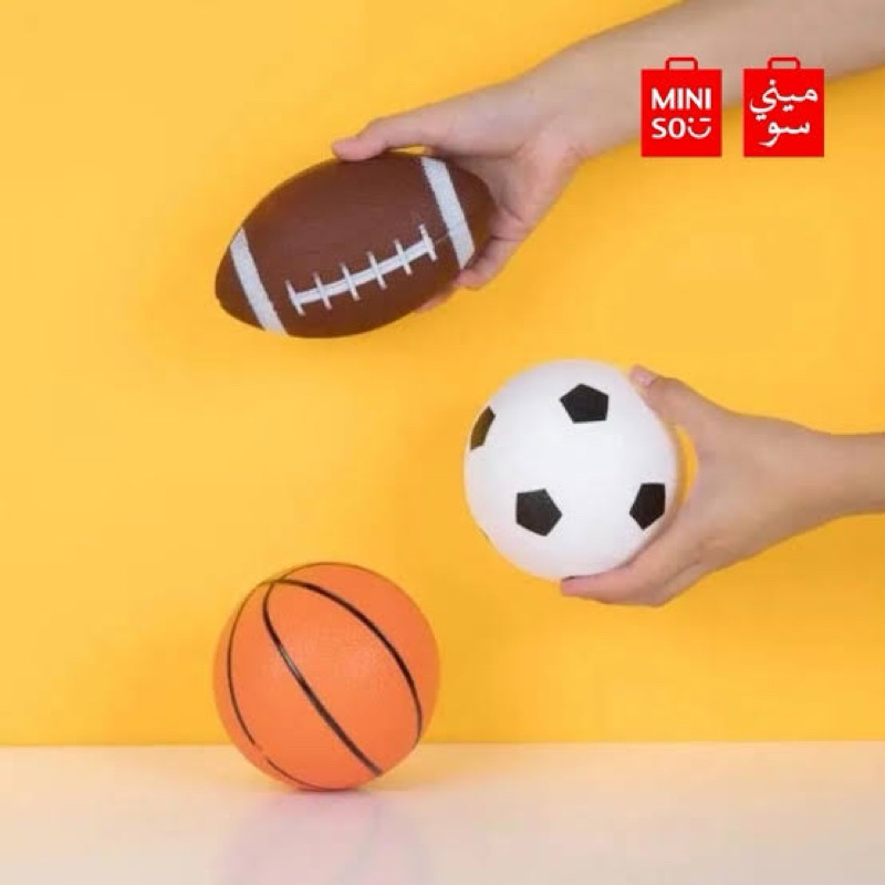 Miniso Inflatable Ball Set / Bola mainan set bola kai bola basket bola american football