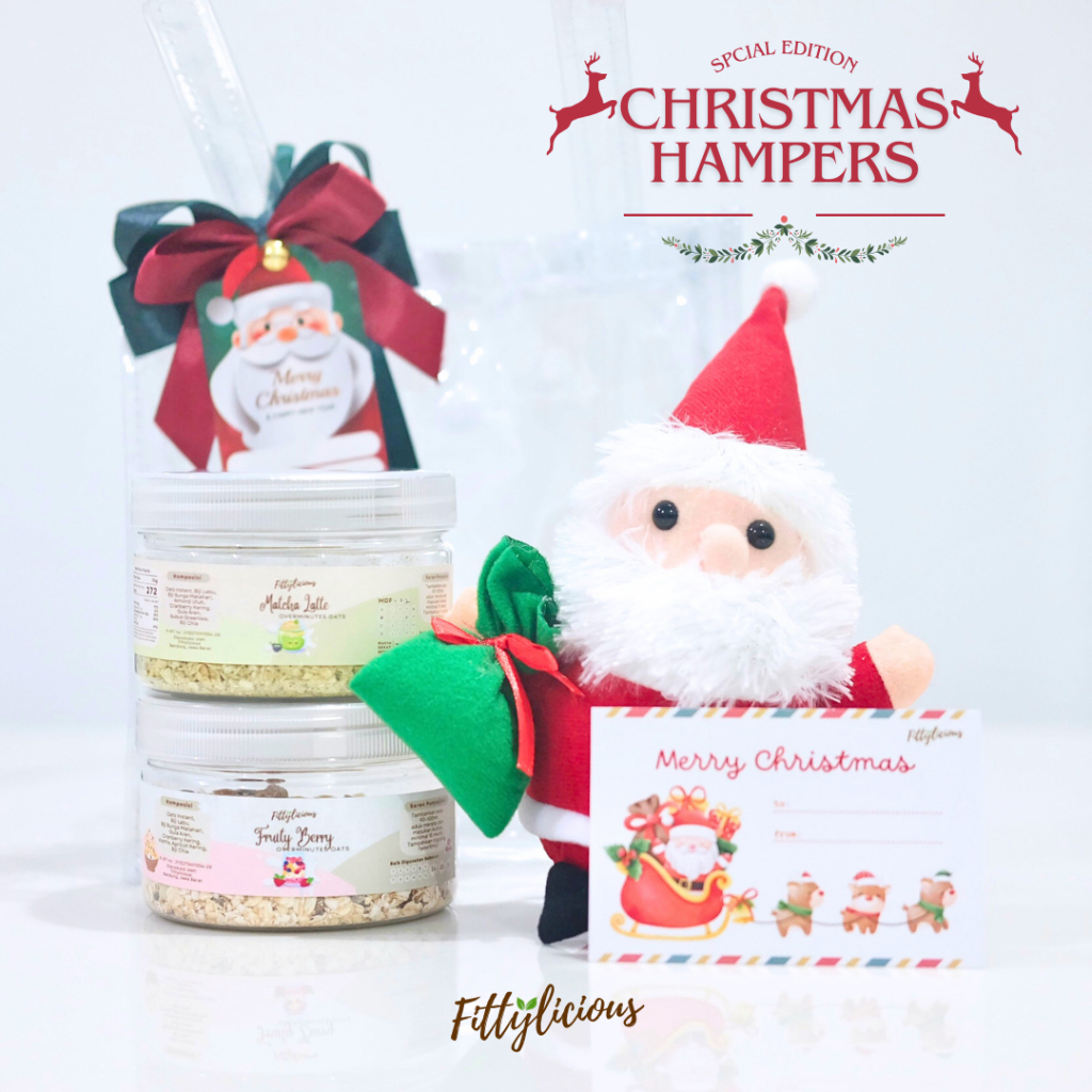 

Fittylicious Christmas Hampers / Hampers Natal DIY Overminutes Oats Tote Bag Bening