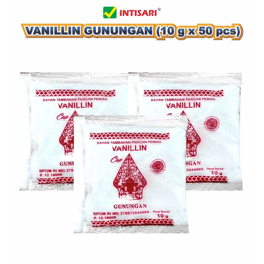 

[ISI 50 PCS x 10 G] VANILLIN CAP GUNUNGAN