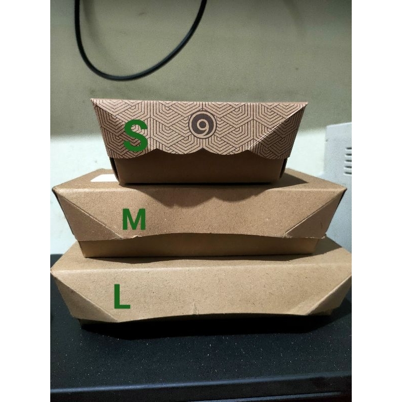 Lunch Box Paper Kraft Laminasi