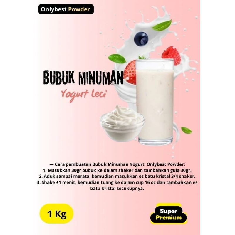 

Bubuk Minuman Yogurt LECI 1KG/1000GRAM Super Premium Onlybest Powder MURAH / Bubuk Yogurt 1kg / Yogurt Powder / Bubuk Yogurt Plain / Yogurt / Es Yogurt/ Yogurt Powder Drink / Minuman Yogurt / Yoghurt / Bubuk Minuman Yoghurt / Yoghurt Powder