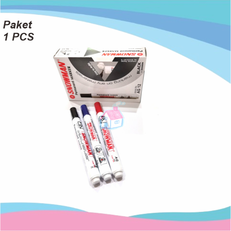 

(1 Pcs) Spidol Permanent Snowman Sikiki Store