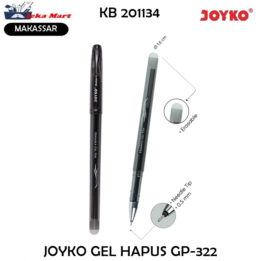 

[PCS] JOYKO ERASABLE GEL PEN GP-322 GEL PEN BISA DI HAPUS