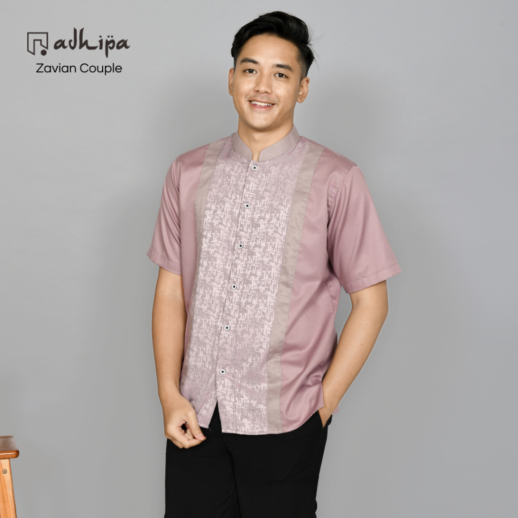 Seragam Zavian Koko Couple Ayah dan Anak warna Ungu Lavender Lilac SOFT