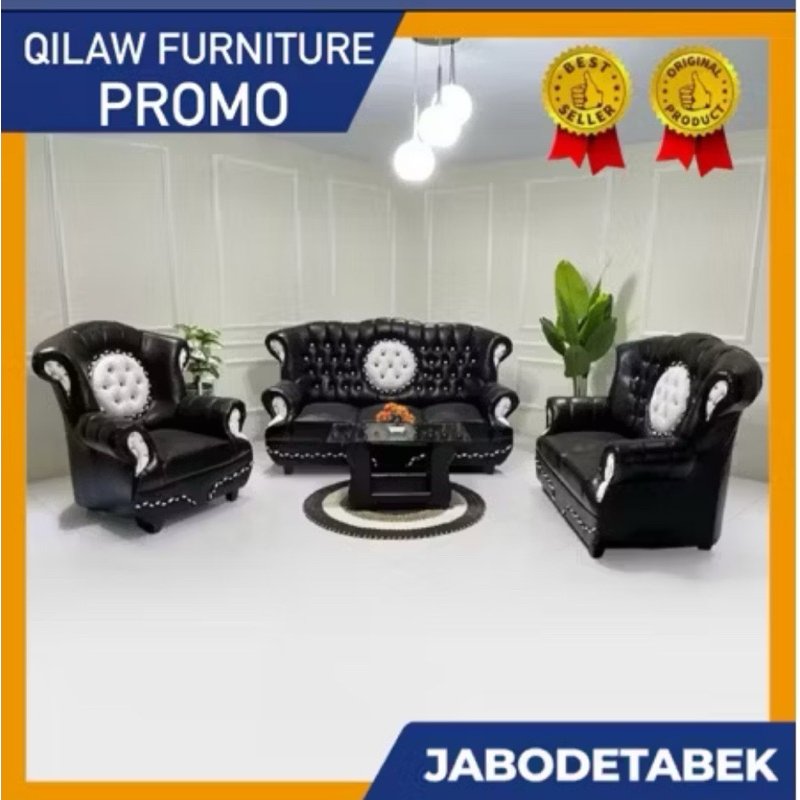 SOFA WOSH BELIMBING DUDUKAN 321 / Sofa Jaguar Jumbo / Sofa 321+Meja