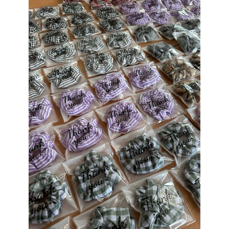 250 pcs souvenir wedding scrunchie mini / Souvenir pernikahan / souvenir scrunchie / souvenir weddin