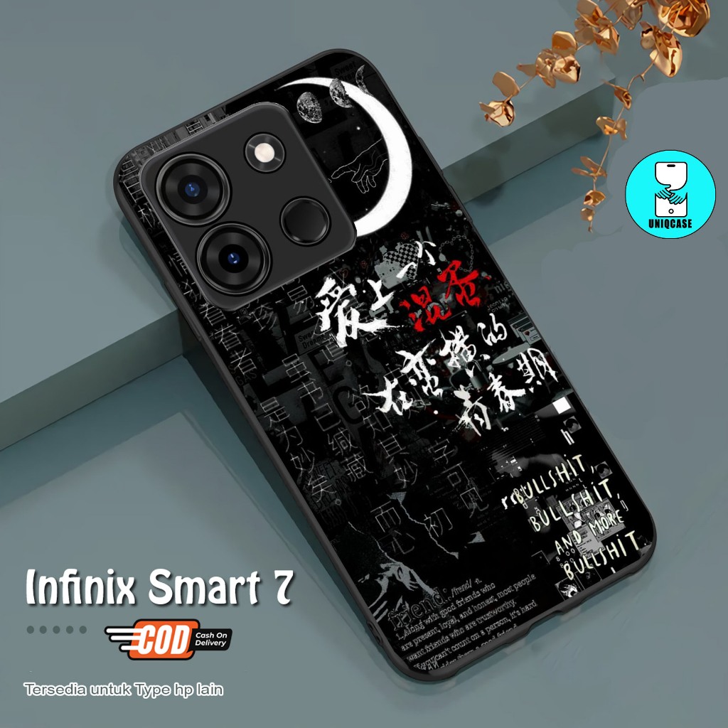 CASE GLOSSY INFINIX SMART 7 dan ALL TYPE SMARTPHONE & ANDROID Bisa request tipe Cassing Hp - Case Te